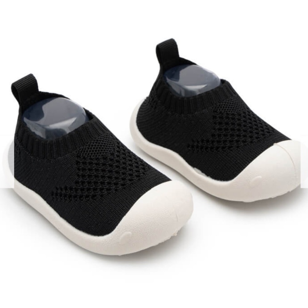 2 Tiny Feet Neutral & Knitted Breathable - Non-Slip Baby Shoe-Socks